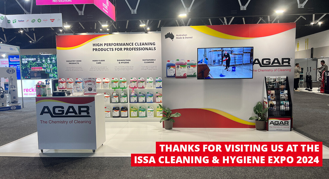 Agar Cleaning Systems exhibiting at the ISSA Cleaning & Hygiene Expo Australia 2024